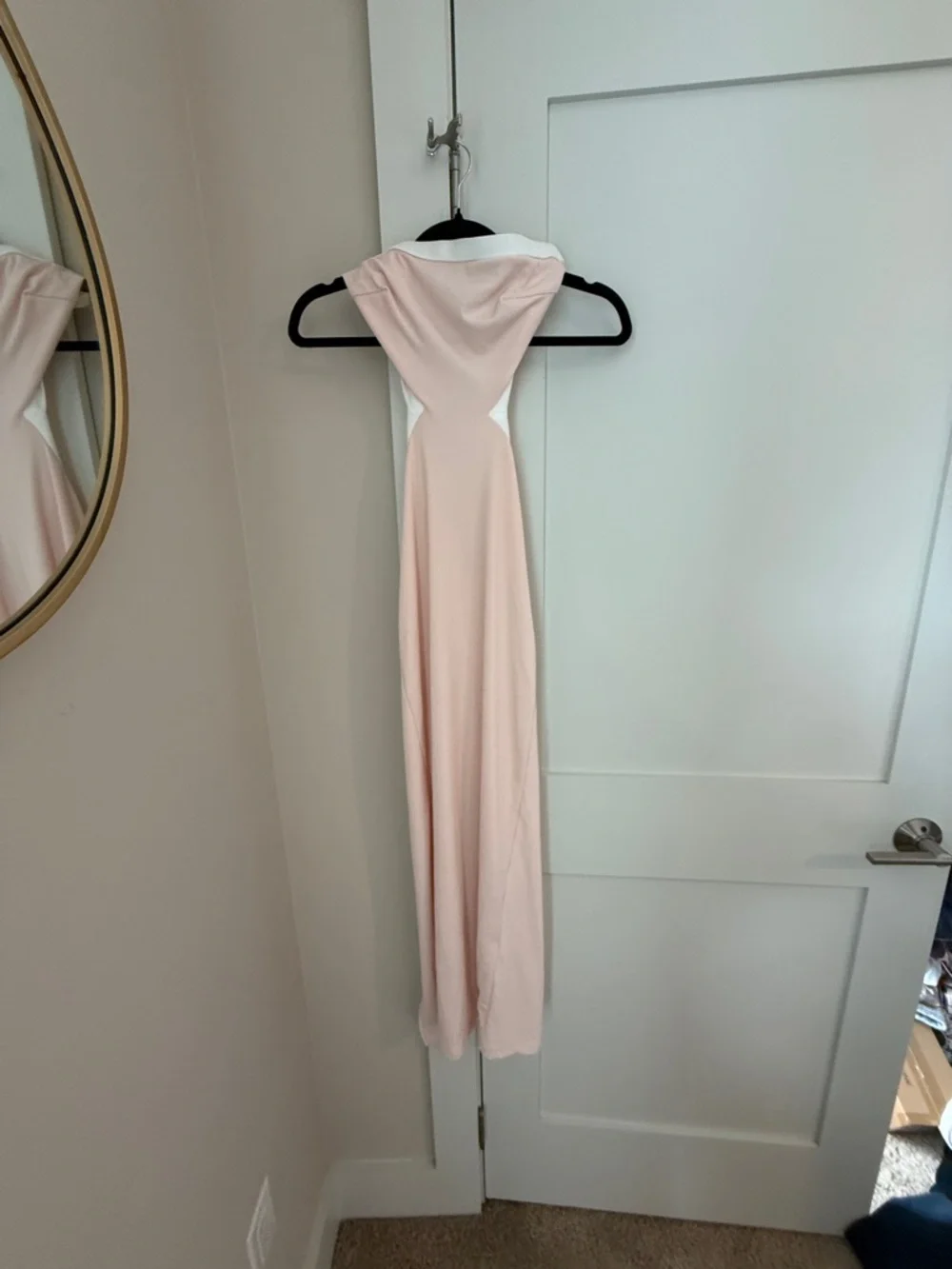 Princess Polly Strapless Cut-Out Maxi Dress – Blush Pink – Size 0 - Picture 9 of 9